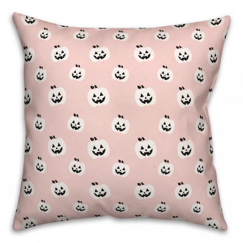 Pink Pumpkins Galore Pillow