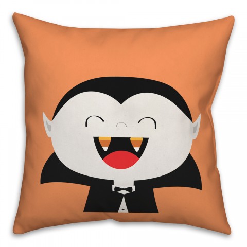 Vampire Candy Corn Fangs Pillow