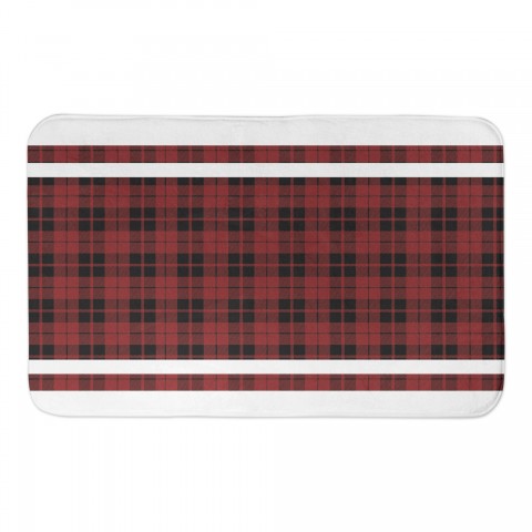 Christmas Plaid 34x21 Bath Mat