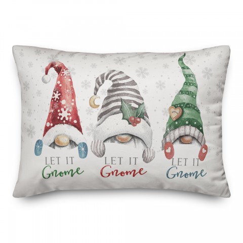 Let It Gnome Xthree 14x20 Spun Poly Pillow