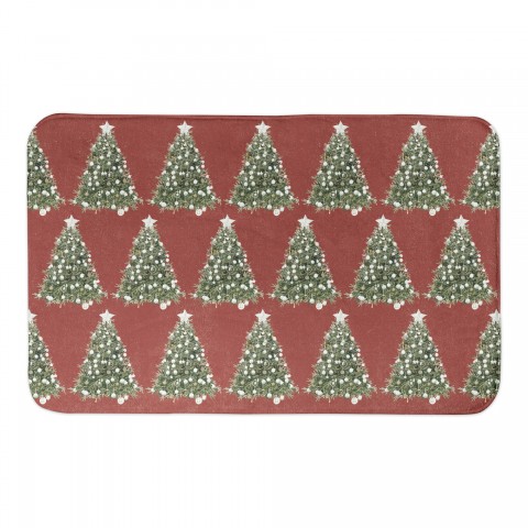 Oh Christmas Tree Pattern 34x21 Bath Mat
