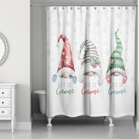 Let It Gnome 71x74 Shower Curtain