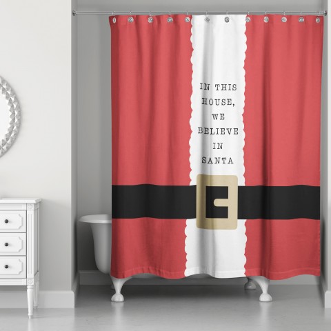 This House Believes 71x74 Shower Curtain