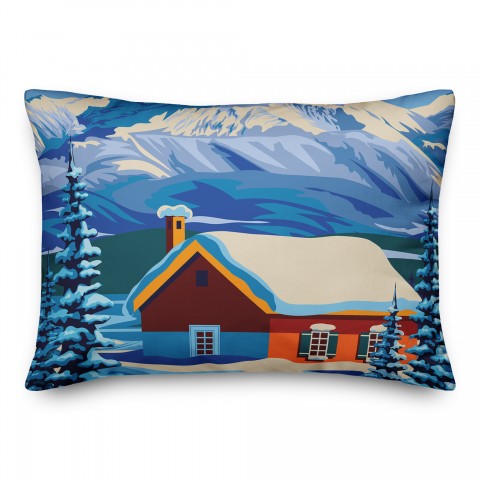Arctic Nighttime Cab 14x20 Spun Poly Pillow