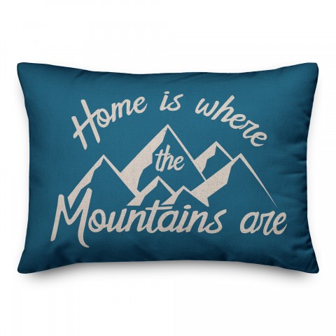 Home Mountains 14x20 Spun Poly Pillow