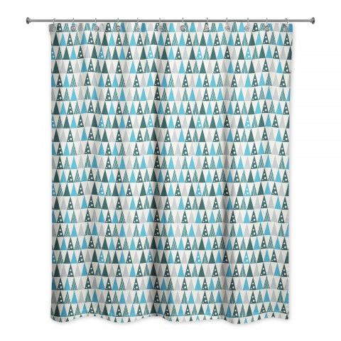 Cool Tree Pattern 71x74 Shower Curtain