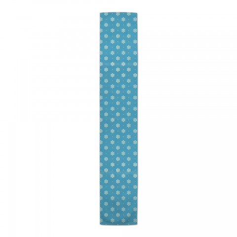 Simple Snowflake Blue Runner