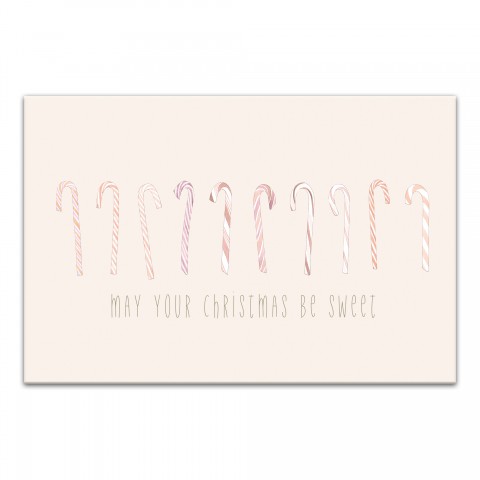 May Your Christmases Be Sweet 36x24 Canvas Wall Art