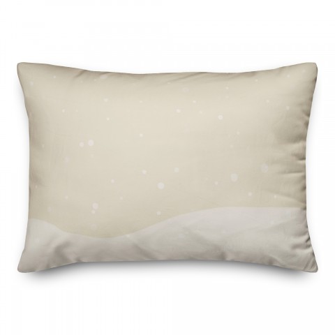 Snow Falling Pattern 14x20 Spun Poly Pillow