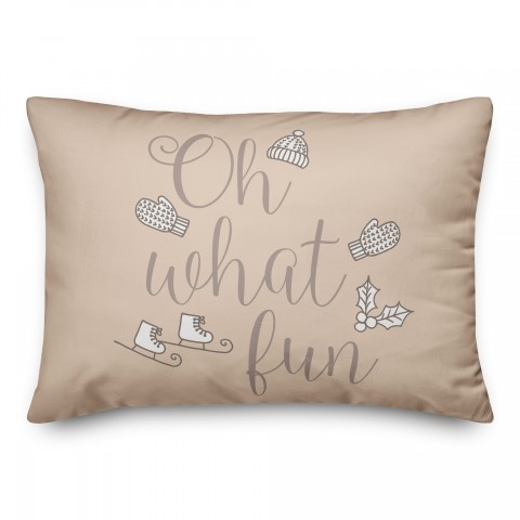 Oh What Fun 14x20 Spun Poly Pillow