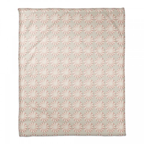 Peppermint Candy 50x60 Coral Fleece Blanket