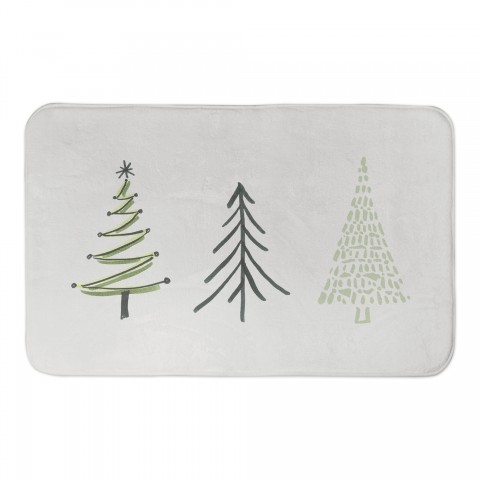 Three Winter Trees 34x21 Bath Mat