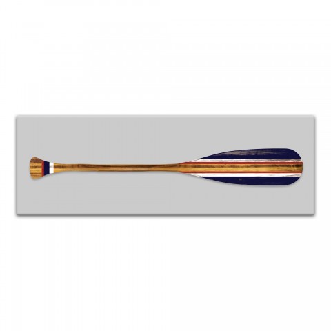 Patriotic Oar 36x12 Canvas Wall Art