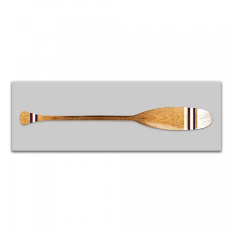 Patriotic Striped Oar 36x12 Canvas Wall Art