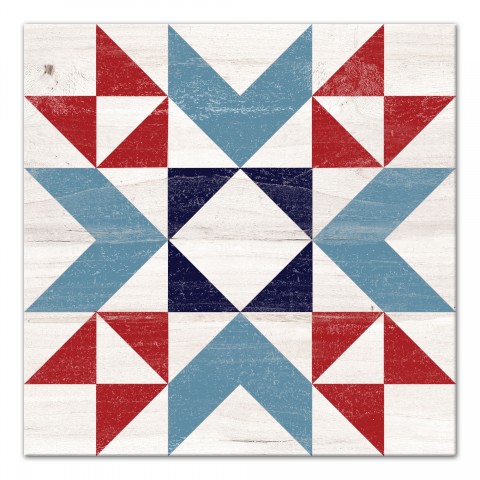 Patriotic Barn Star 20x20 Canvas Wall Art