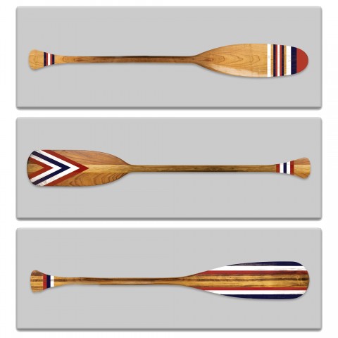Patriotic Oar Set Wall Art Collection