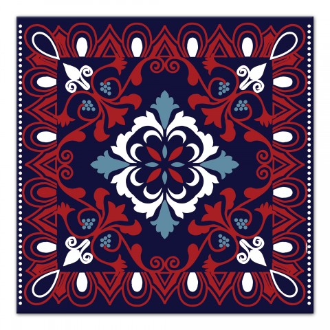 Red Patriotic Tile 20x20 Canvas Wall Art
