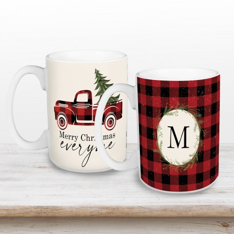 Buffalo Check Monogram Drinkware Collection
