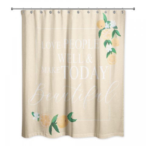 Love People  Shower Curtain