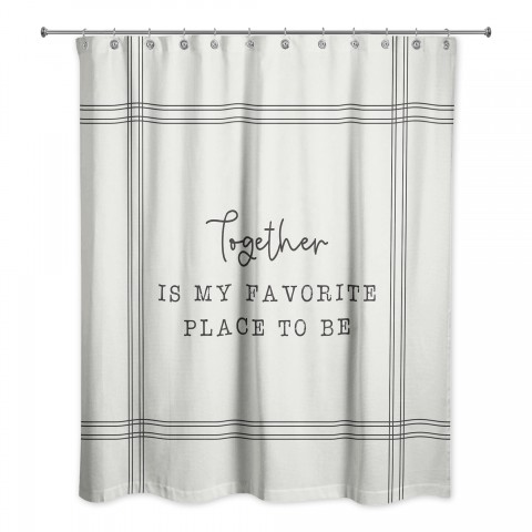 Together Favorite Place  Shower Curtain