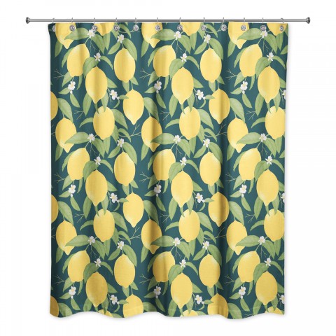 Lemon Pattern  Shower Curtain