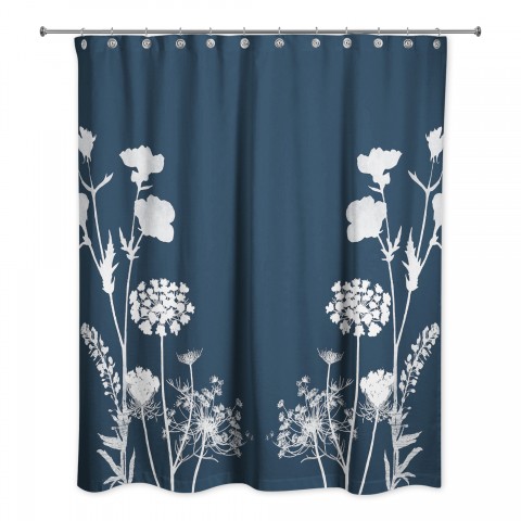 Plant Silhouettes  Shower Curtain
