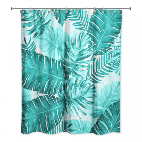 Palm Leaf Pattern  Shower Curtain