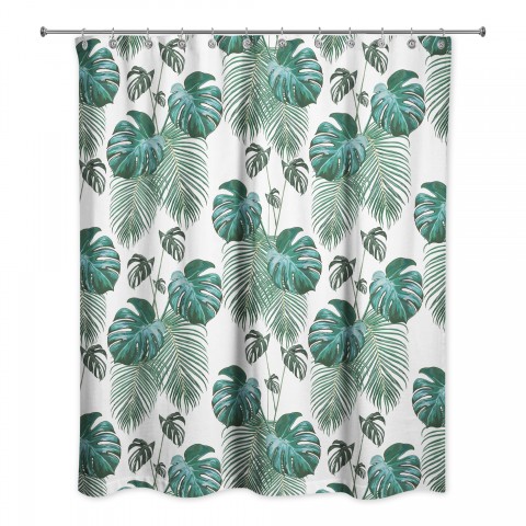Palm Pattern  Shower Curtain