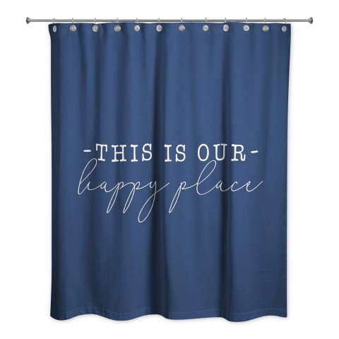 Happy Place  Shower Curtain