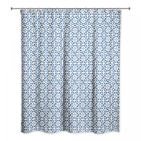 Cross Tile Pattern  Shower Curtain