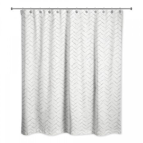 Woven Texture  Shower Curtain