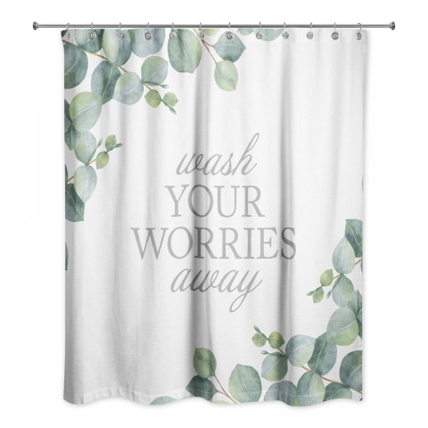 Wash Your Worries Away  Shower Curtain