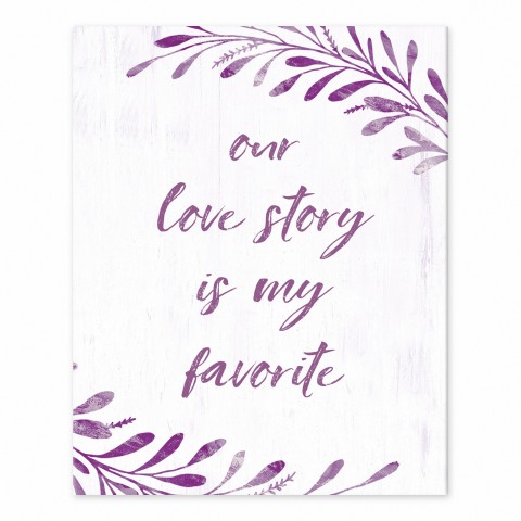 Favorite Love Story 10 8x10 Tabletop Canvas