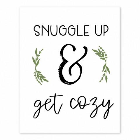 Snuggle Up Get Cozy 10 8x10 Tabletop Canvas