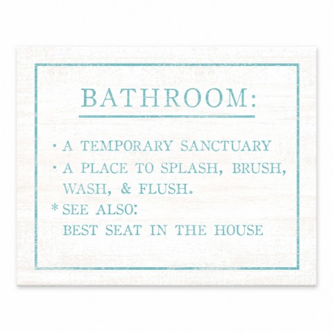 Bathroom Definition  Wall Art