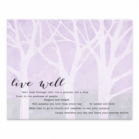 Live Well  Wall Art