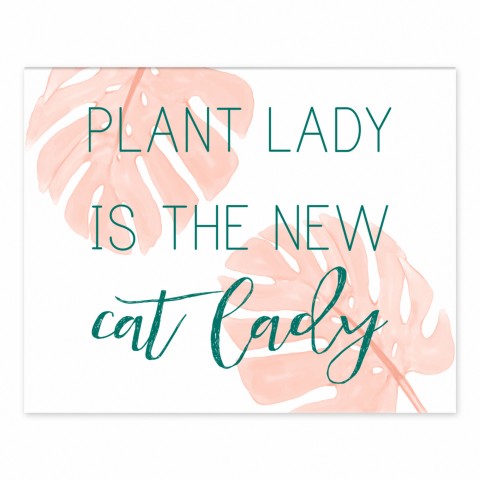 Plant Lady 10 10x8 Tabletop Canvas
