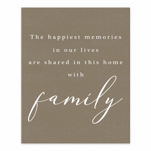 Family Happy Memories  Wall Art