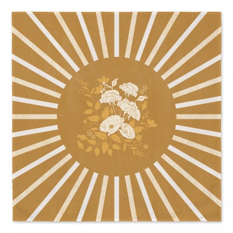 Sunburst Flowers  Textiles
