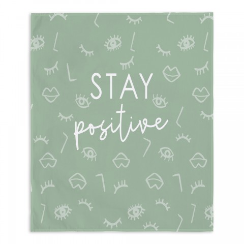 Stay Positive 10 50x60 Tapestry
