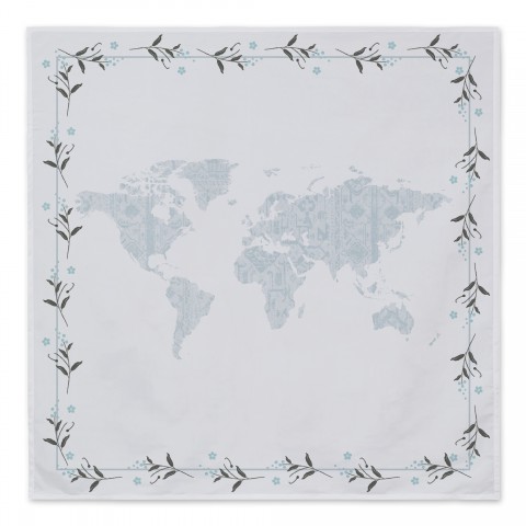 Boho Map 20 57x57 Tapestry