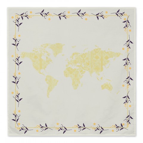 Boho Map Textiles