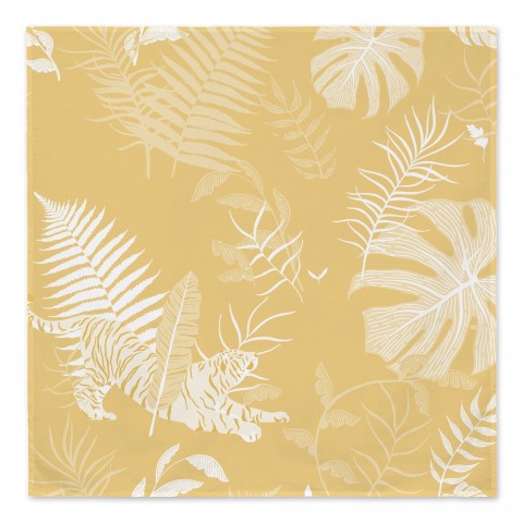 Tiger Jungle Leaves  Textiles