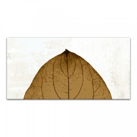 Split Fall Leaf Top Distressed 10x20 Canvas Wall Art