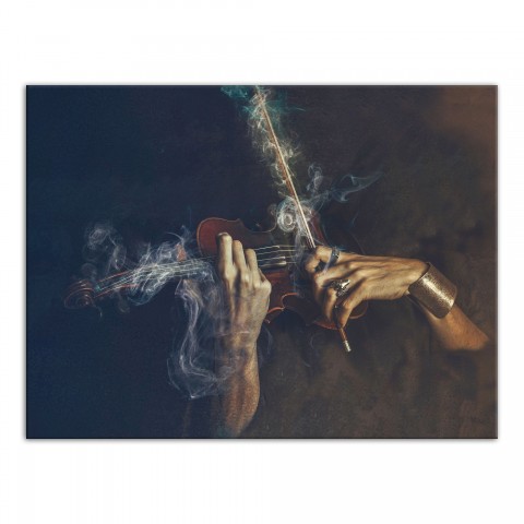 Creepy Violen Hands 30x40 Canvas Wall Art
