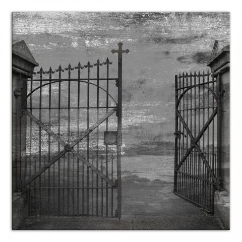 Haunted Painty Gate 24x24 Canvas Wall Art