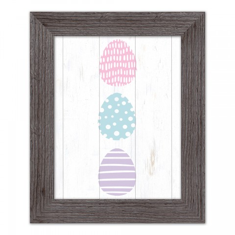Tri Eggs 1 11x14 Western Gray Framed Print