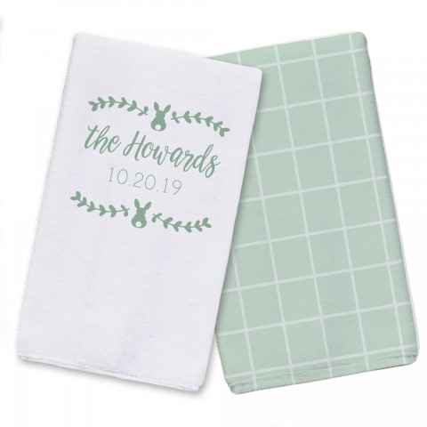 Fam Name Date Towel Set  Towel Set
