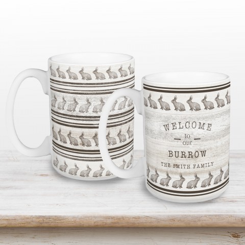 Welcome Burrow Bunny Mug Set  Drinkware Set