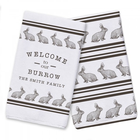 Bunny Stripes Towel Set  Towel Set